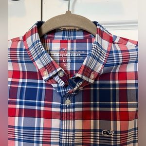 Vineyard Vines-On-the-Go Performance Shirt-Size Boys Youth Large (16)